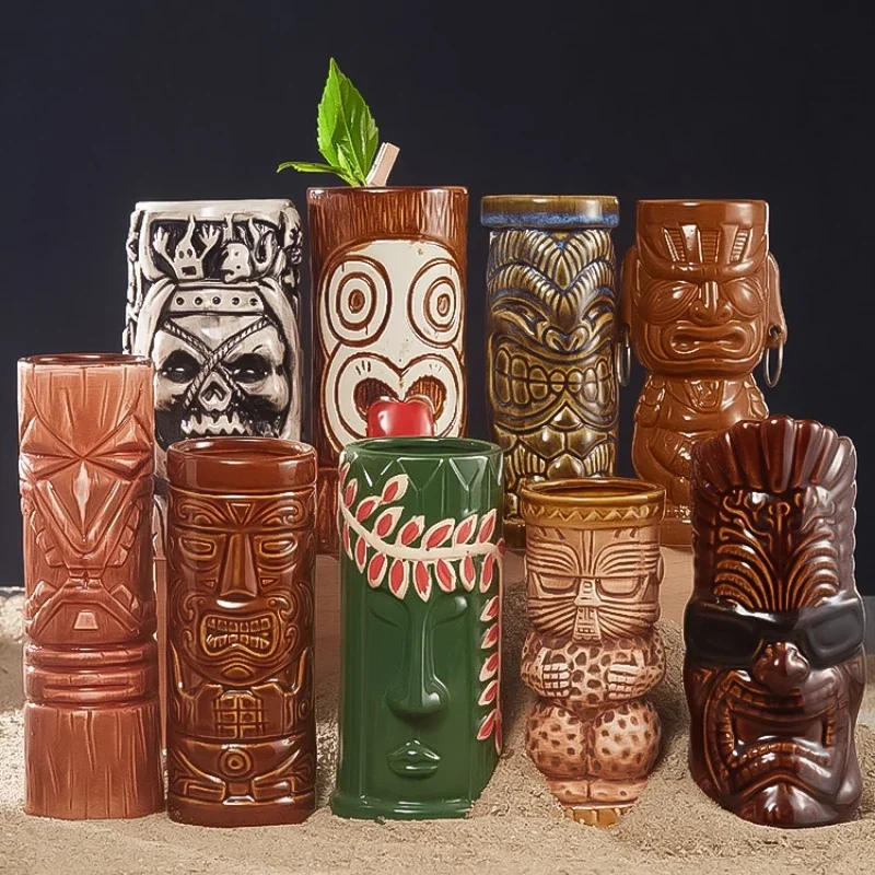 60 Type Hawaiian Tiki Mug Cera - Wine Beer Cocktail recension och pris