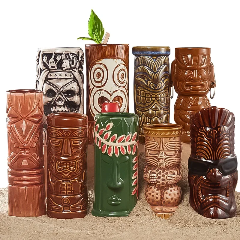 60 Type Hawaiian Tiki Mug Cera - Wine Beer Cocktail recension och pris
