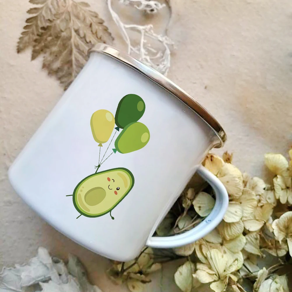 Cartoon Avocado Print Enamel C - Wine Beer Best recension och pris