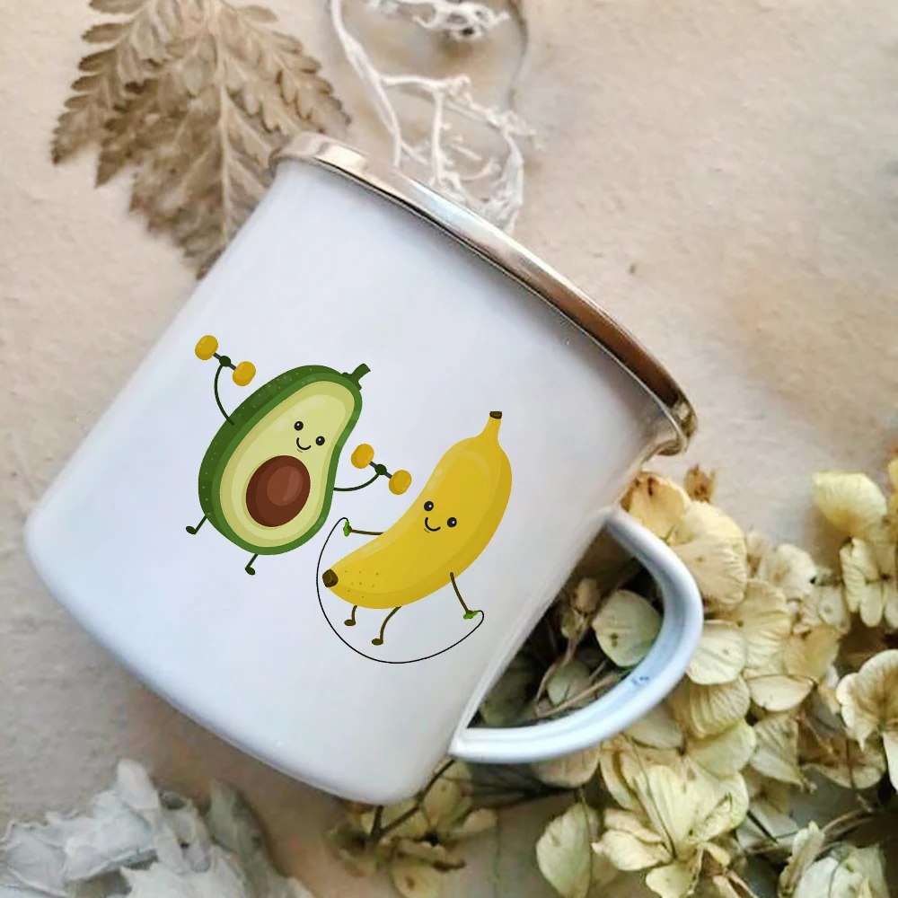 Cartoon Avocado Print Enamel C - Wine Beer Best recension och pris