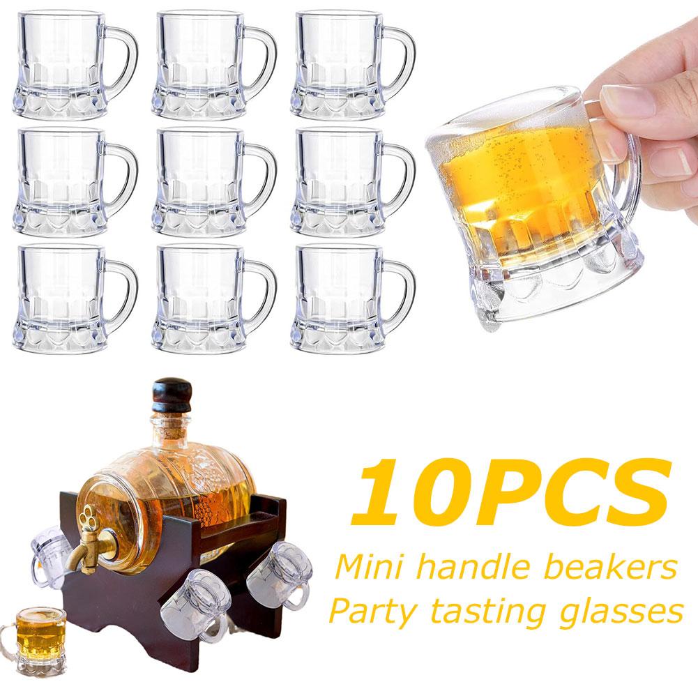 10PCS 30ml Beer Cup Small Hand - Beer Mug Handled recension och pris