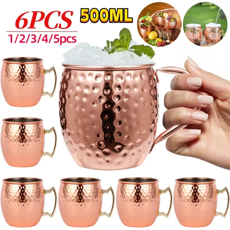 1-6PCS Cocktail Wine Cup Mosco - Wine Beer Cocktail recension och pris