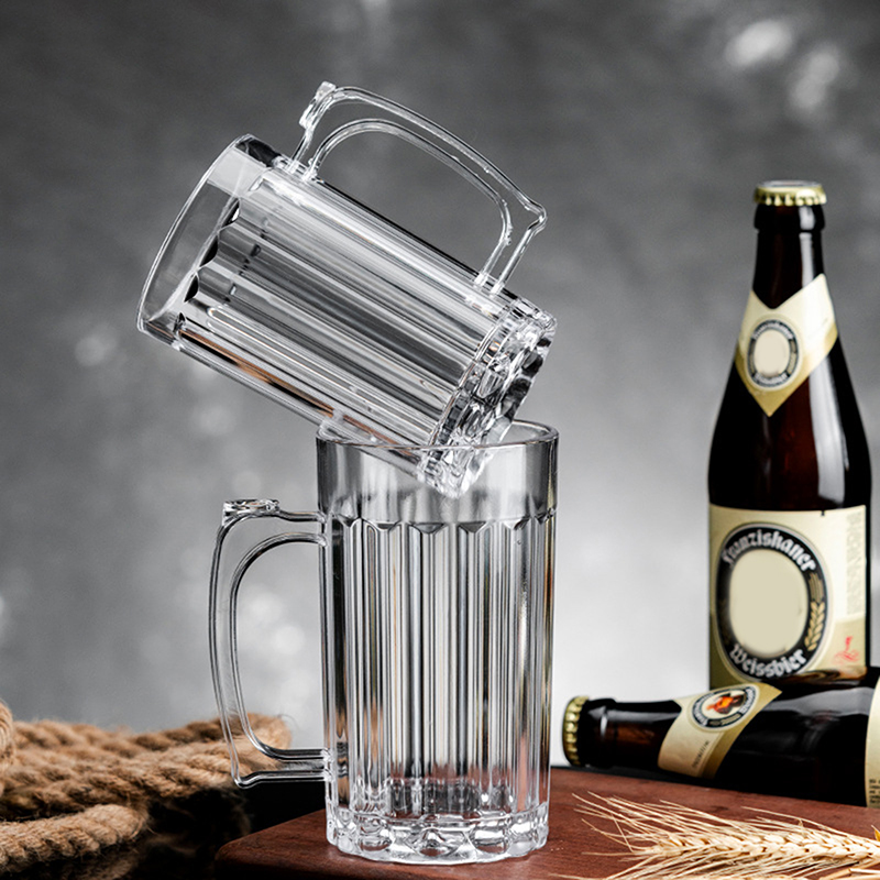 Acrylic Beer Cup Household Mug - Beer Mug Handled recension och pris