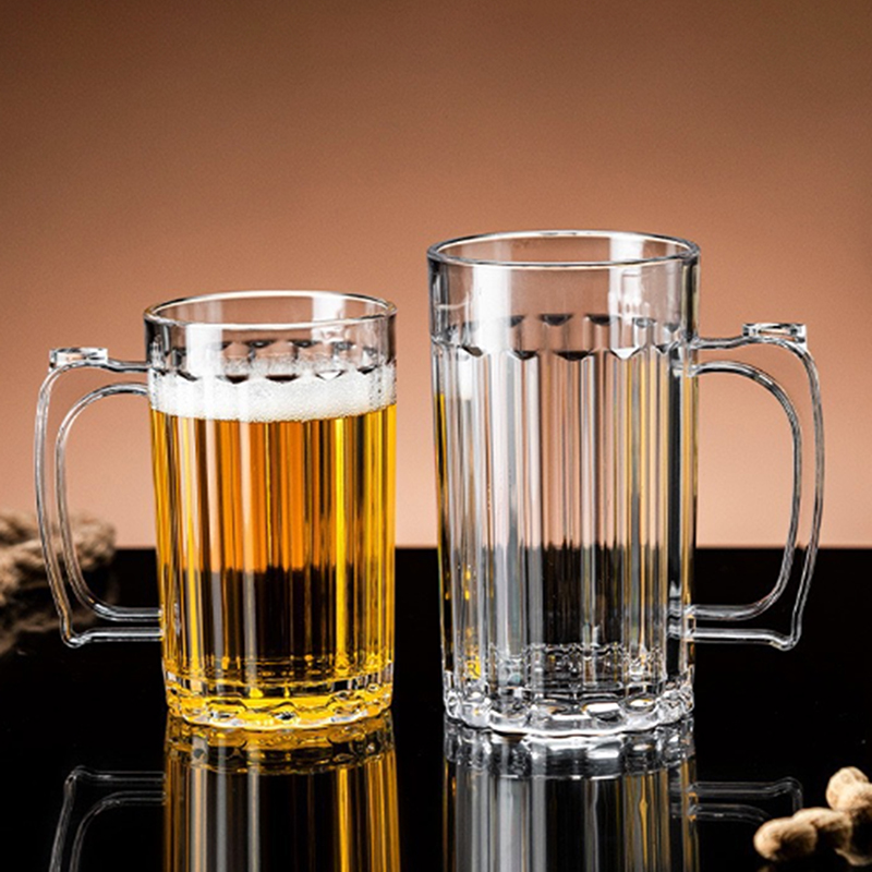 Acrylic Beer Cup Household Mug - Beer Mug Handled recension och pris