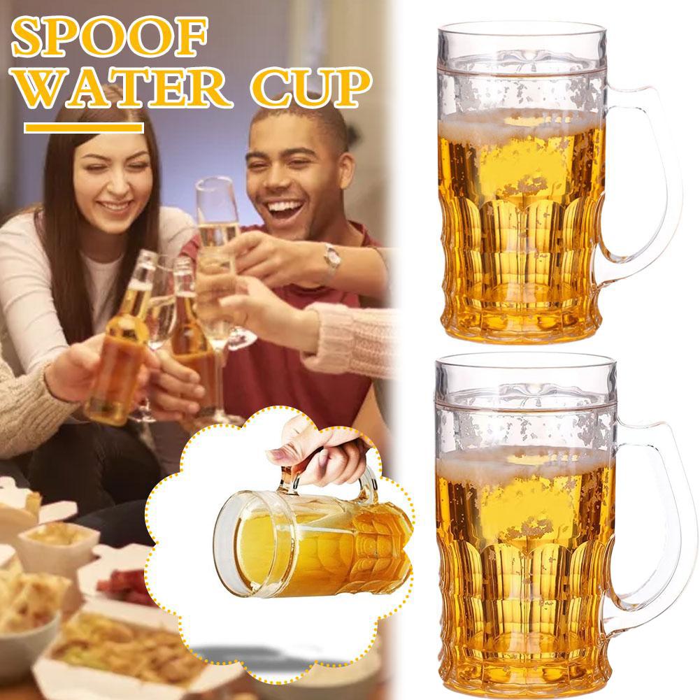 1/2Pcs Double Beer Glass with  - Beer Mug Handled recension och pris