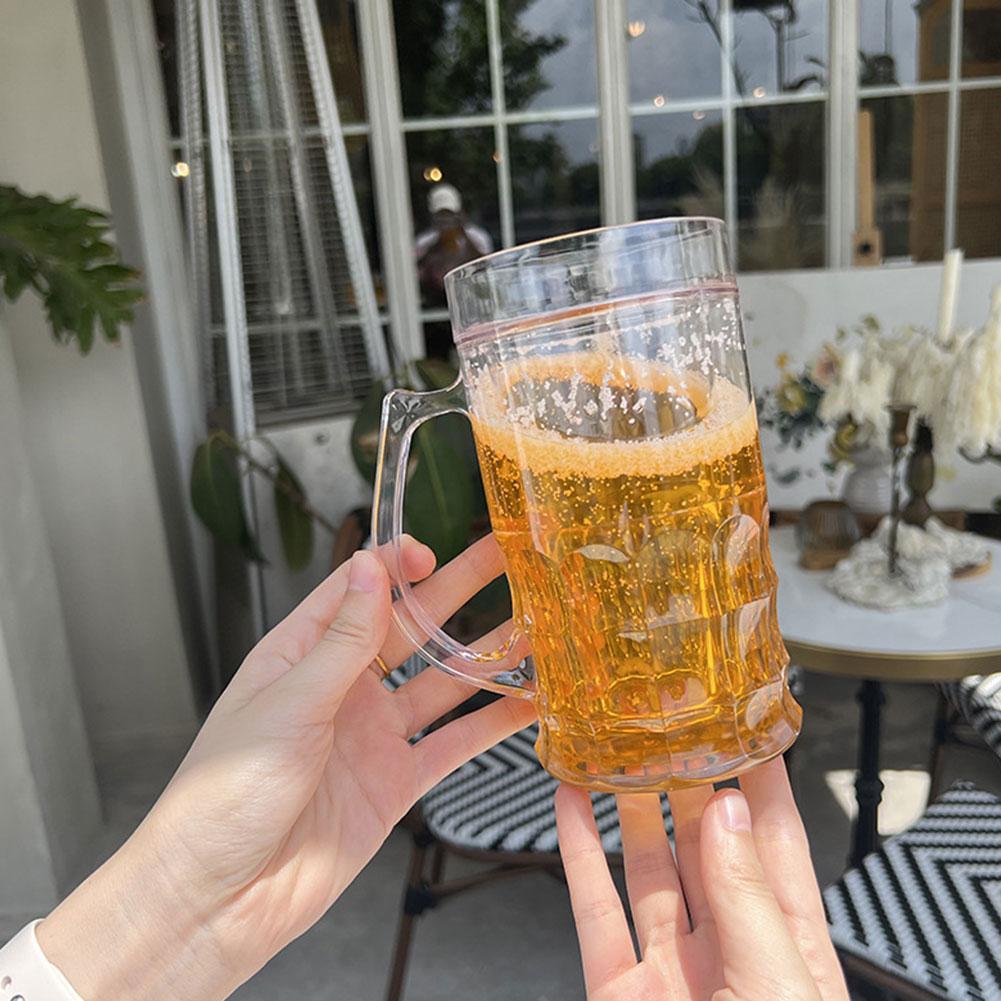 1/2Pcs Double Beer Glass with  - Beer Mug Handled recension och pris