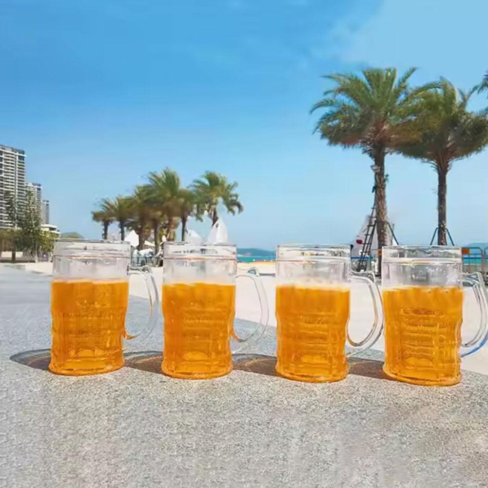1/2Pcs Double Beer Glass with  - Beer Mug Handled recension och pris