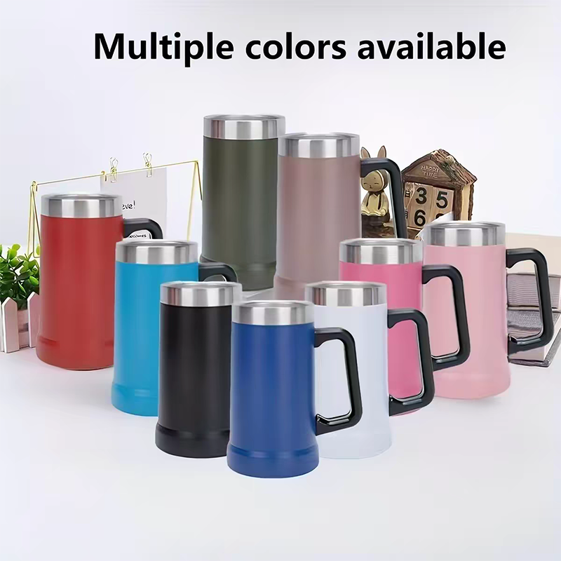 Matte Coated Stainless Steel B - Beer Mug Handled recension och pris