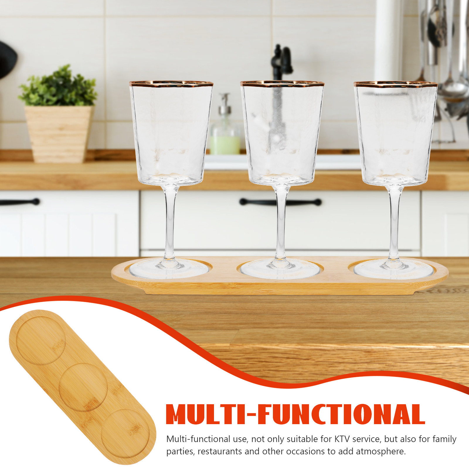 Elegant Bamboo Tasting Board 3 - Taste Wine Beer Kitchen recension och pris