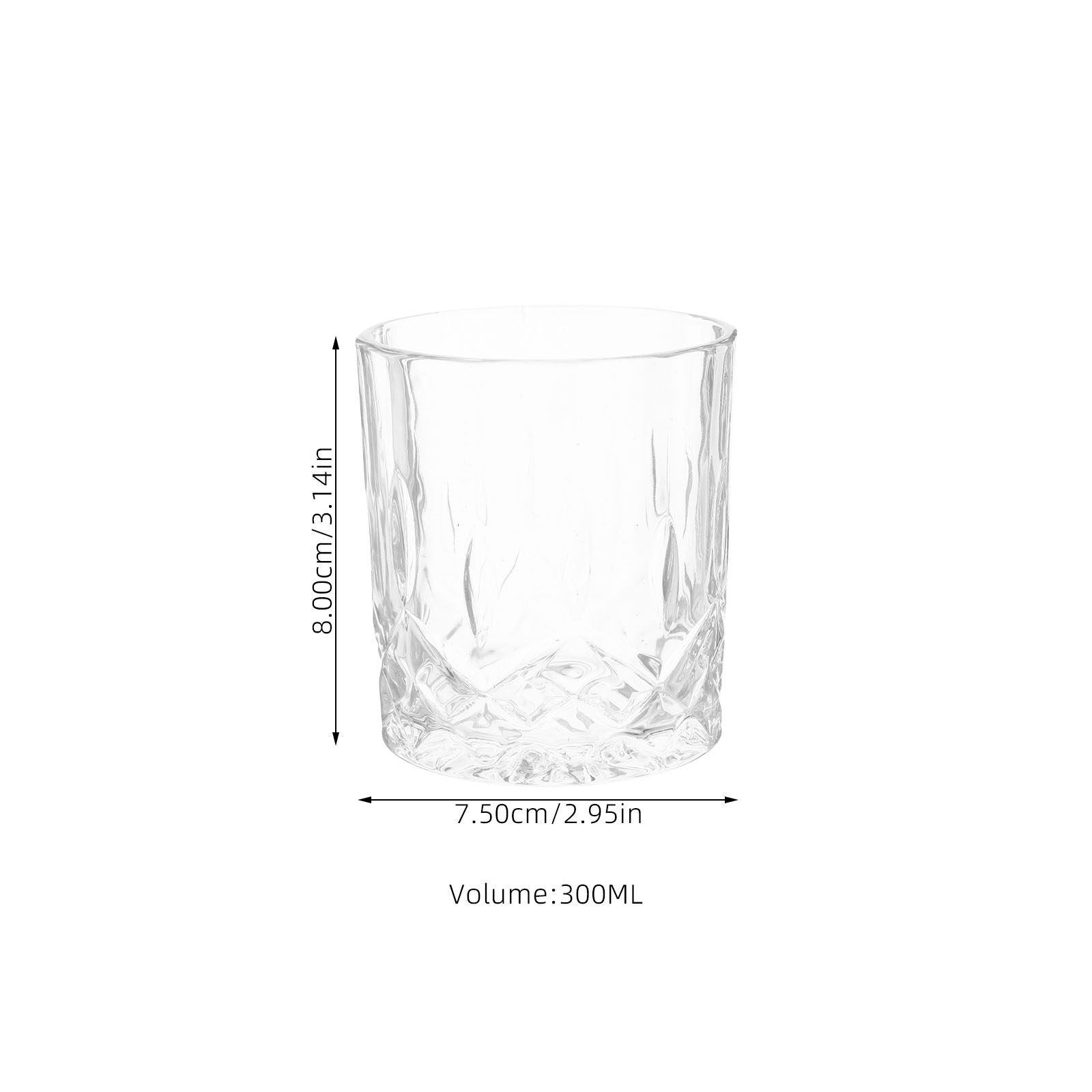 6Pcs Whiskey Glass Set Unique  - Wine Beer Cocktail recension och pris