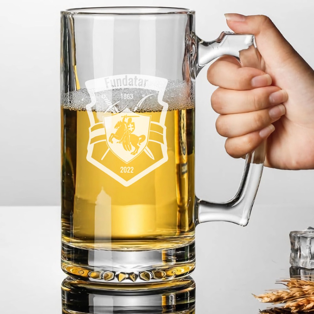 Personalized Beer Glass 500ml/ - Beer Mug Handled recension och pris