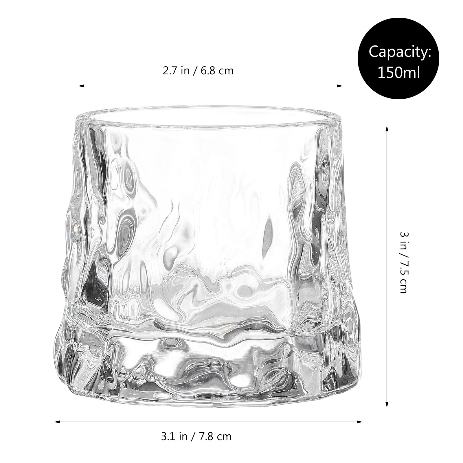 1Pcs Hammered Wine Glass Cup P - Wine In Beer Glass recension och pris