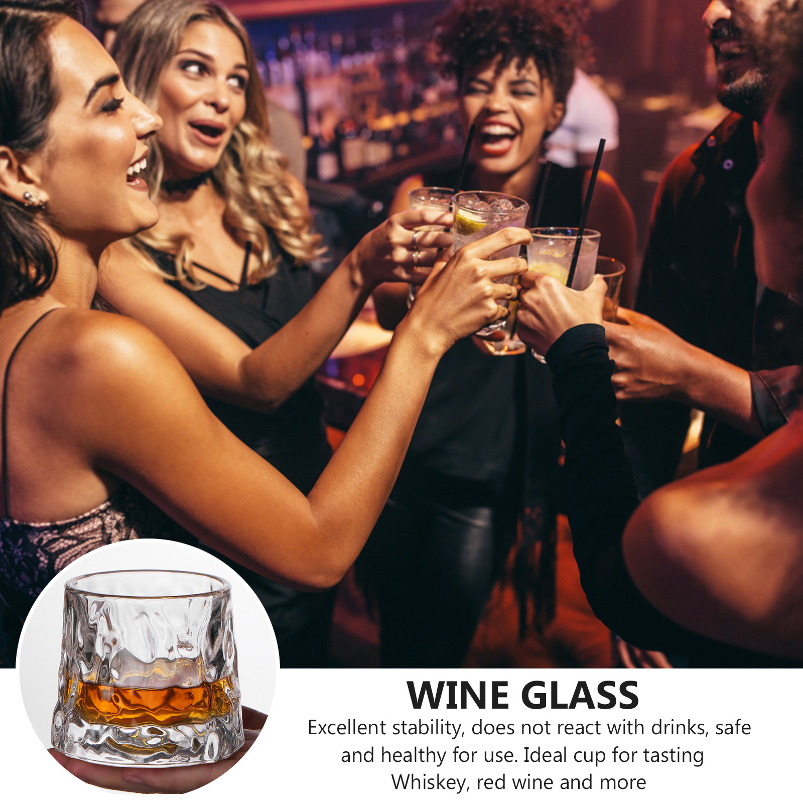 1Pcs Hammered Wine Glass Cup P - Wine In Beer Glass recension och pris