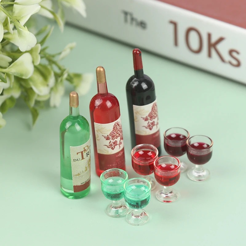 1 Set 1/12 Miniature Wine Bott - Taste Wine Beer Kitchen recension och pris