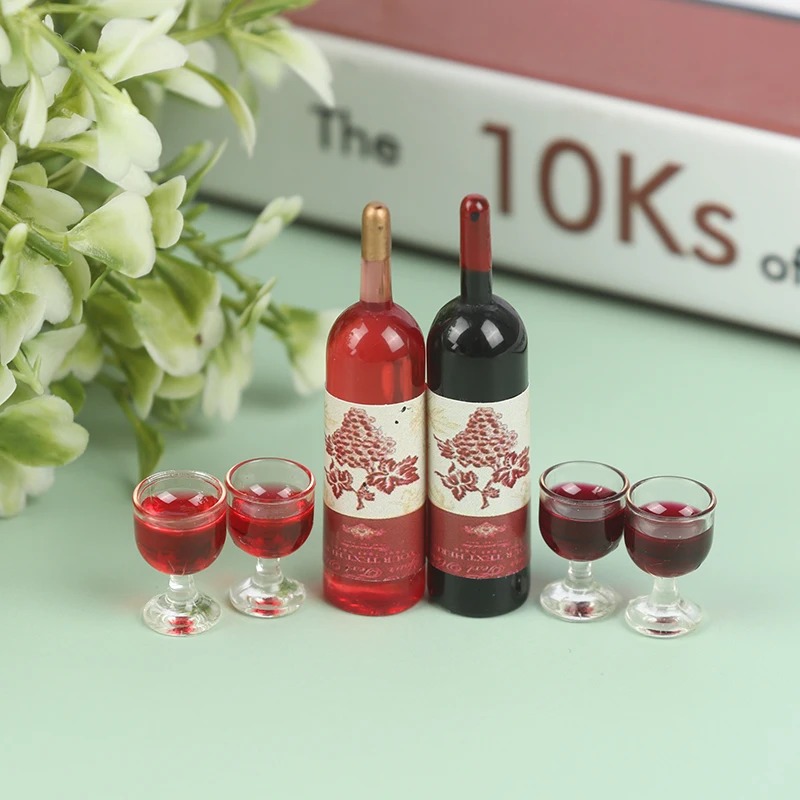 1 Set 1/12 Miniature Wine Bott - Taste Wine Beer Kitchen recension och pris