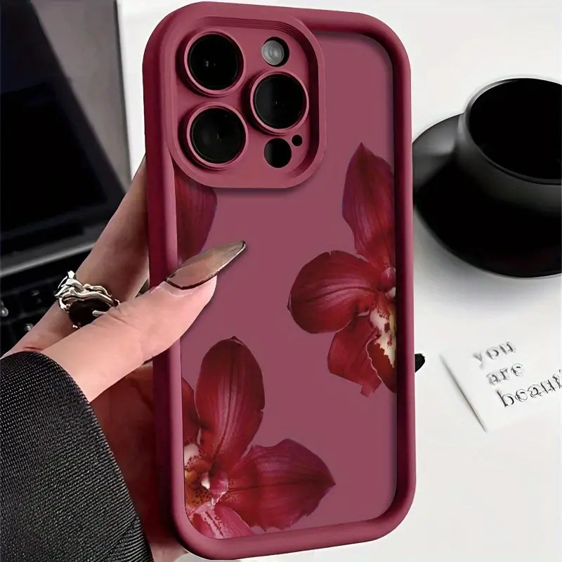Wine Red Orchid Flower Pattern - Wine & Beer Guayaquil recension och pris