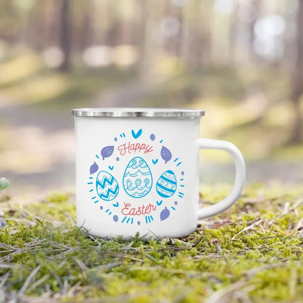 Enamel Handle Cup Happy Easter - Wine Beer Best recension och pris