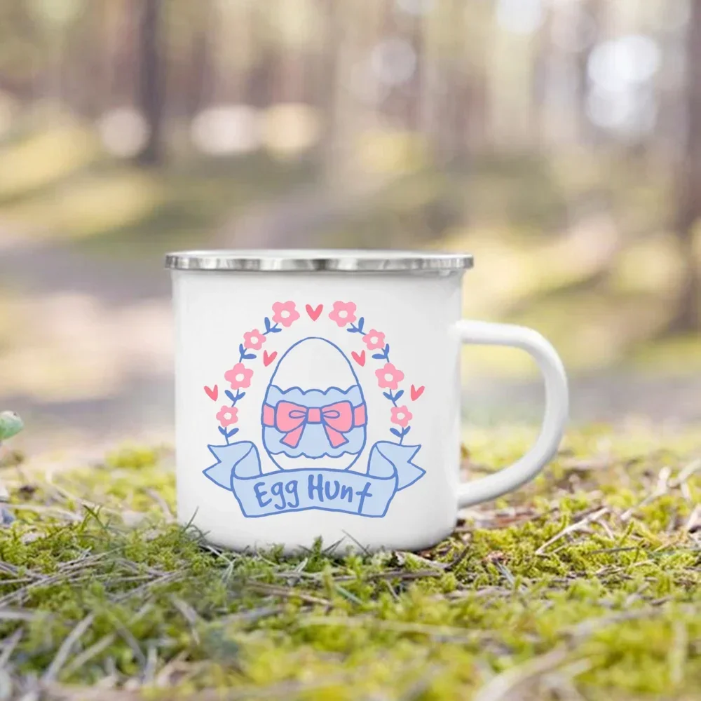 Enamel Handle Cup Happy Easter - Wine Beer Best recension och pris